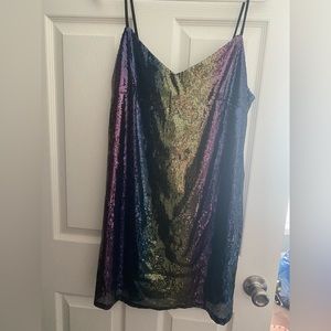 Wild Fable - rainbow sequin dress